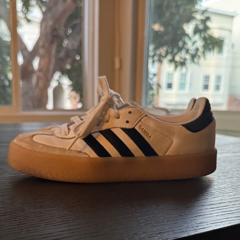 adidas Samba White and Black Sneakers